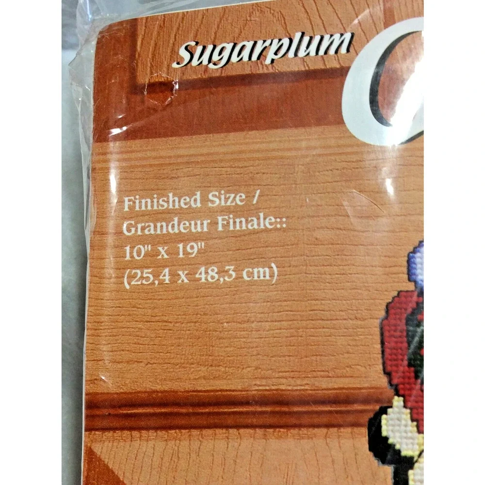 Greeters Plastic Canvas Kit 1432 Christmas Door Wall Hanging Snowman Peace 10x19